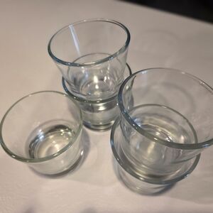 Clear Heavy Glass  Votive Holder or Clear Shot Glass Set (8)